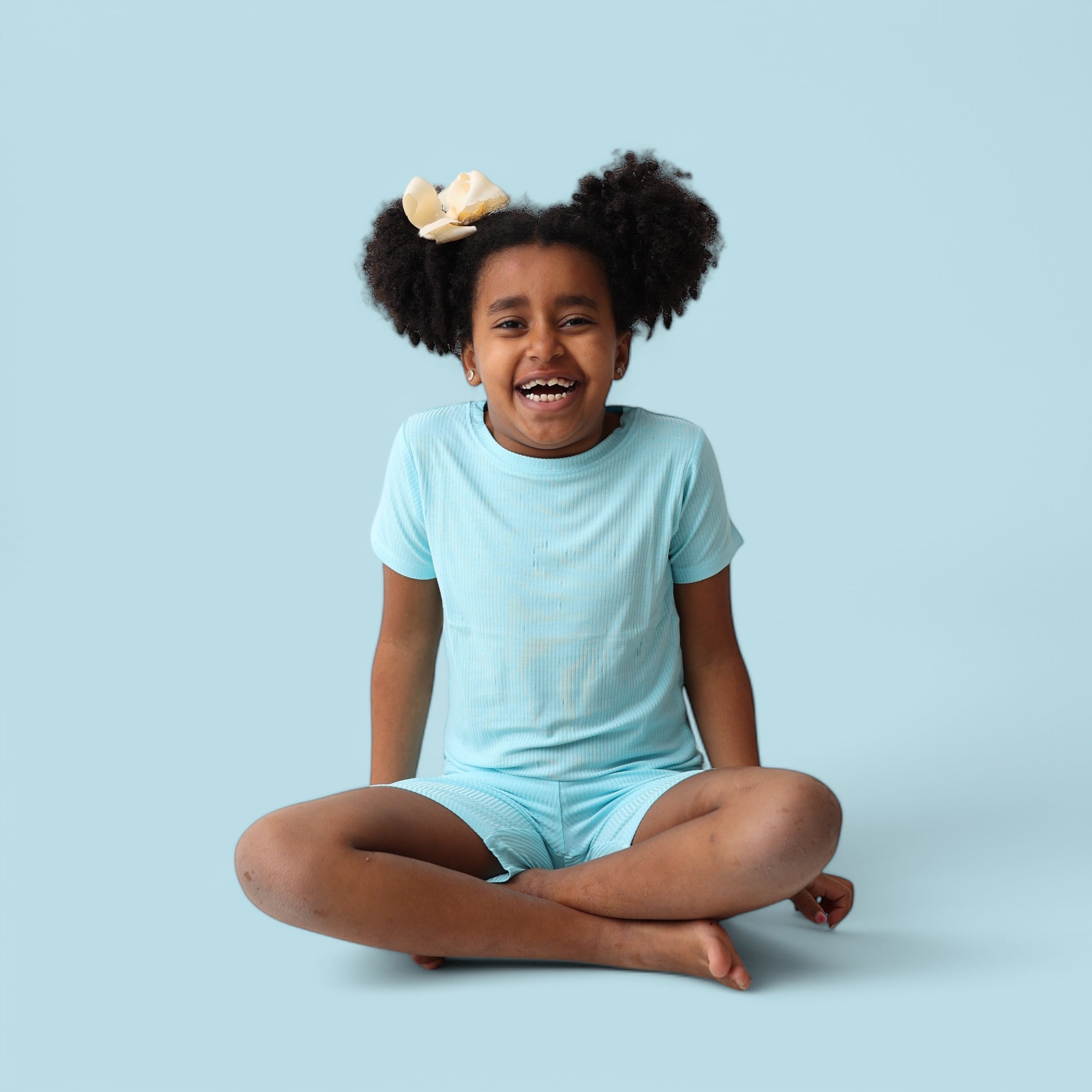 Capri Blue Rib Dream Short Set