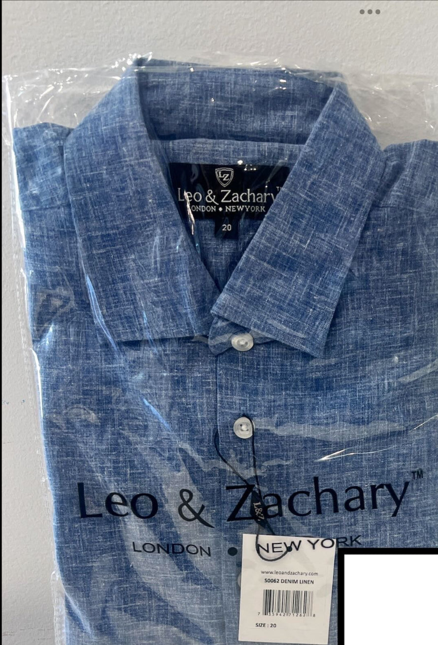 Leo And Zachary - Boys Linen Dress Shirt