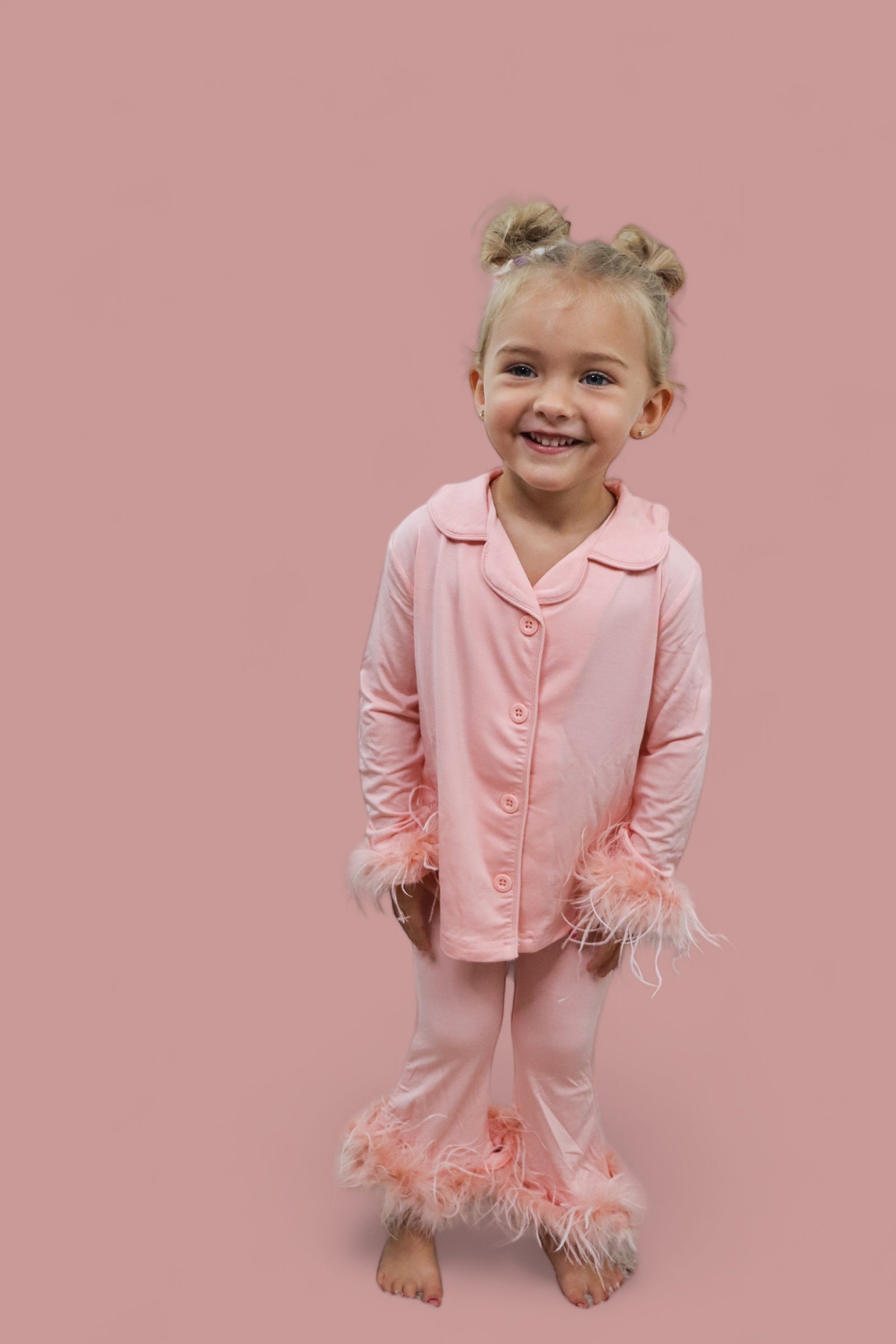 Coral Girl’s Flare Feathered Dream Set