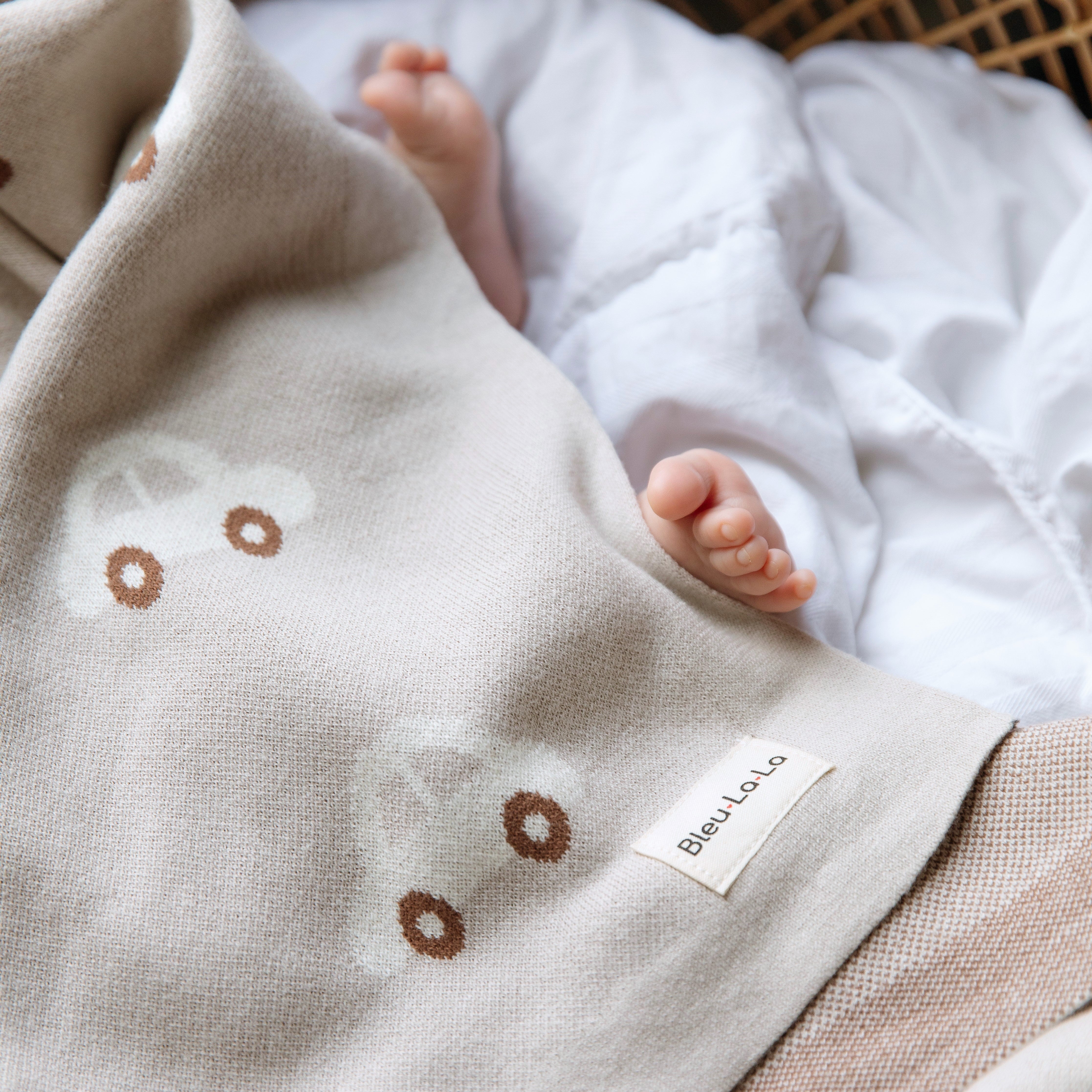 100% Cotton Luxury Knit Car Swaddle Blanket