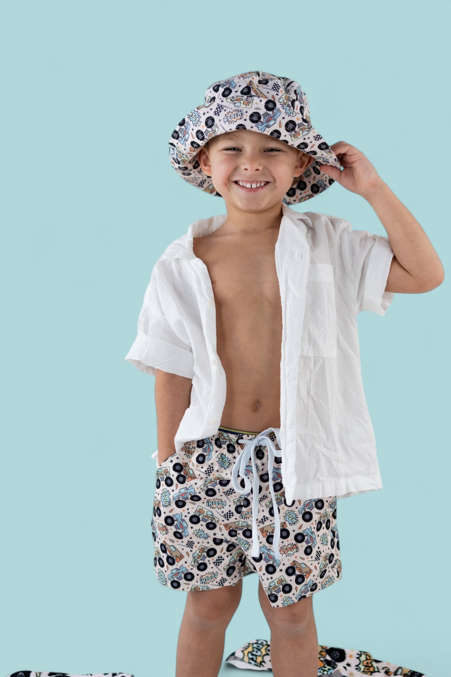 Crash Hard Boy's Dream Swim Trunks