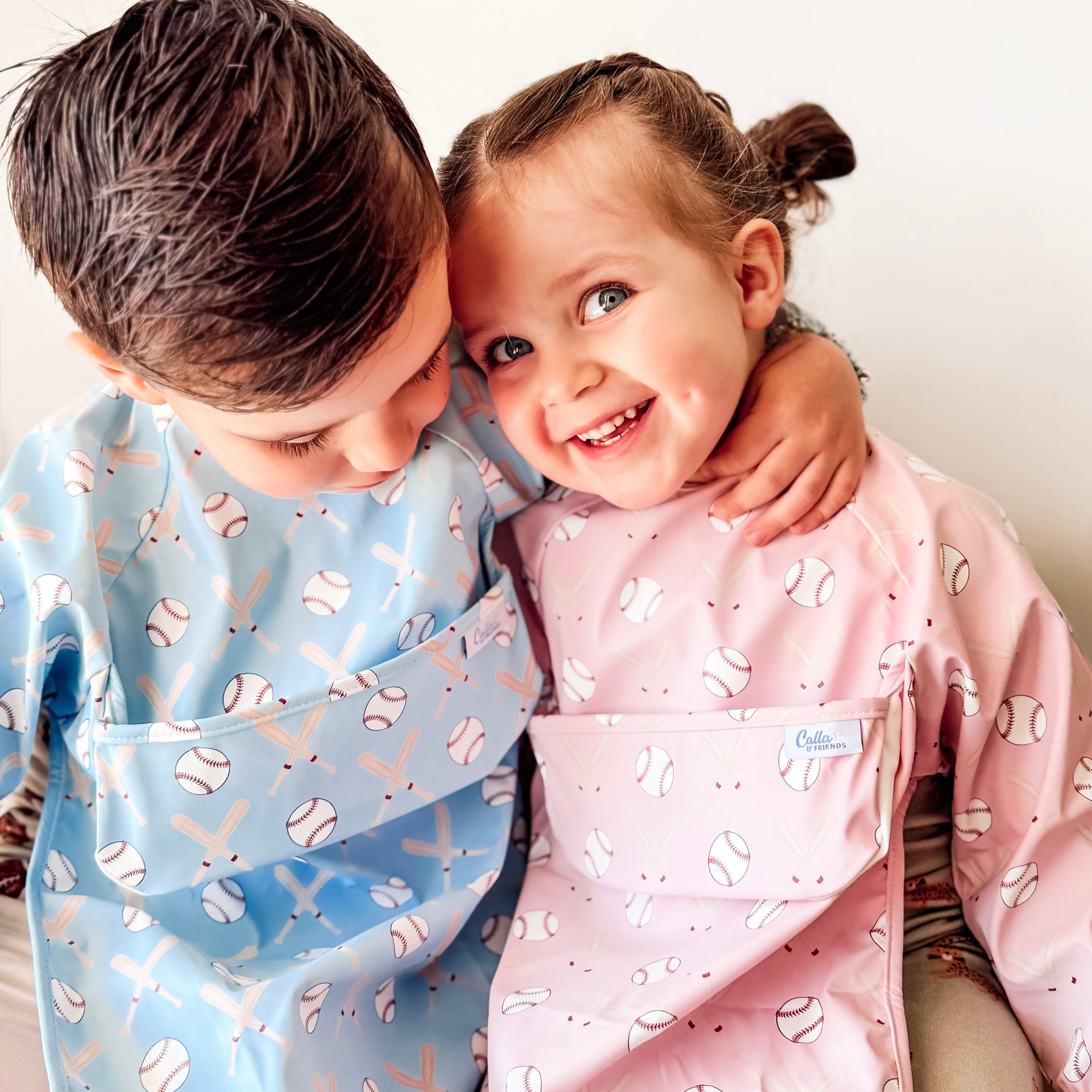 The Grayson Long Sleeve Bib - Baseball