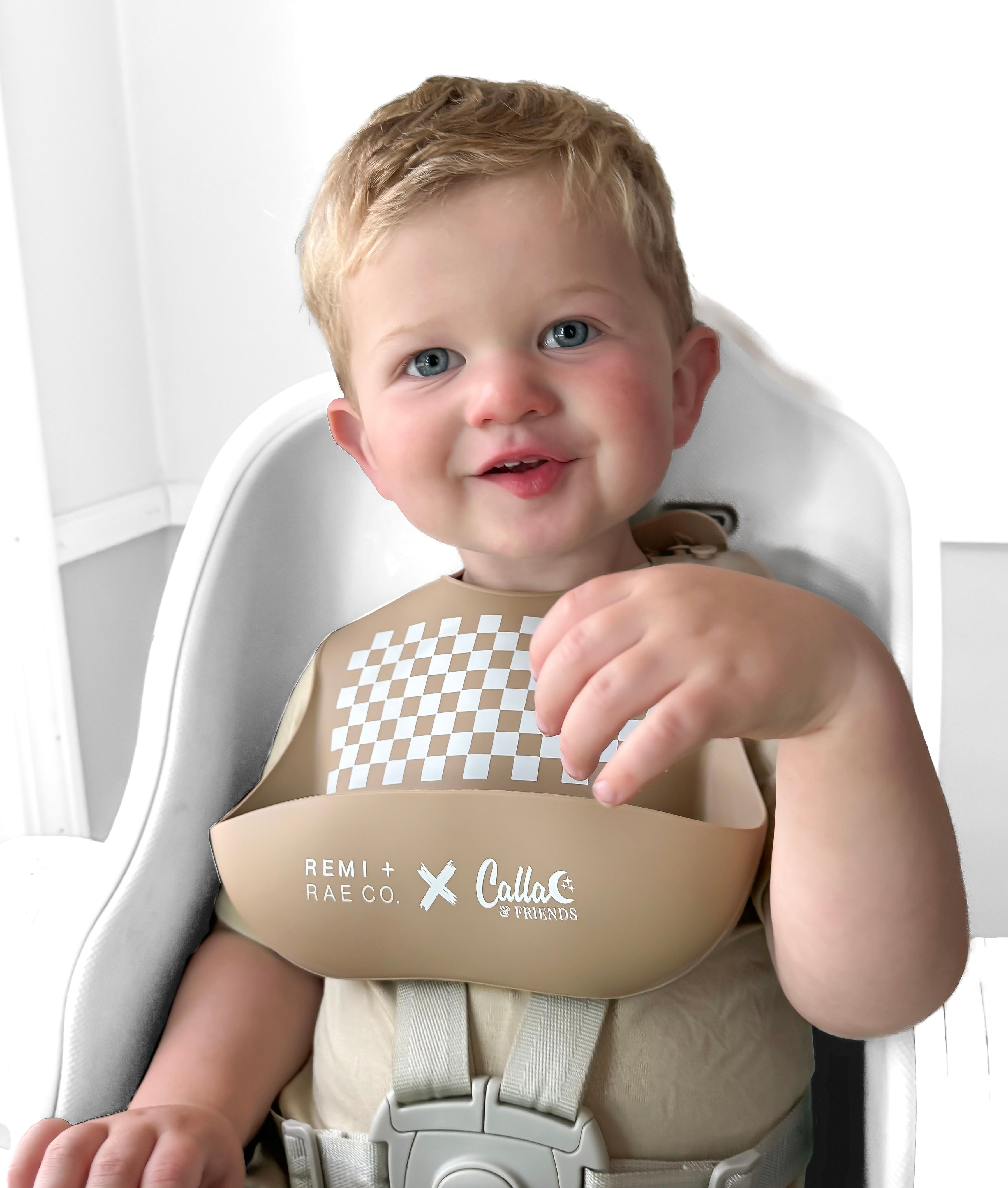 Checked Out Bib - Fawn