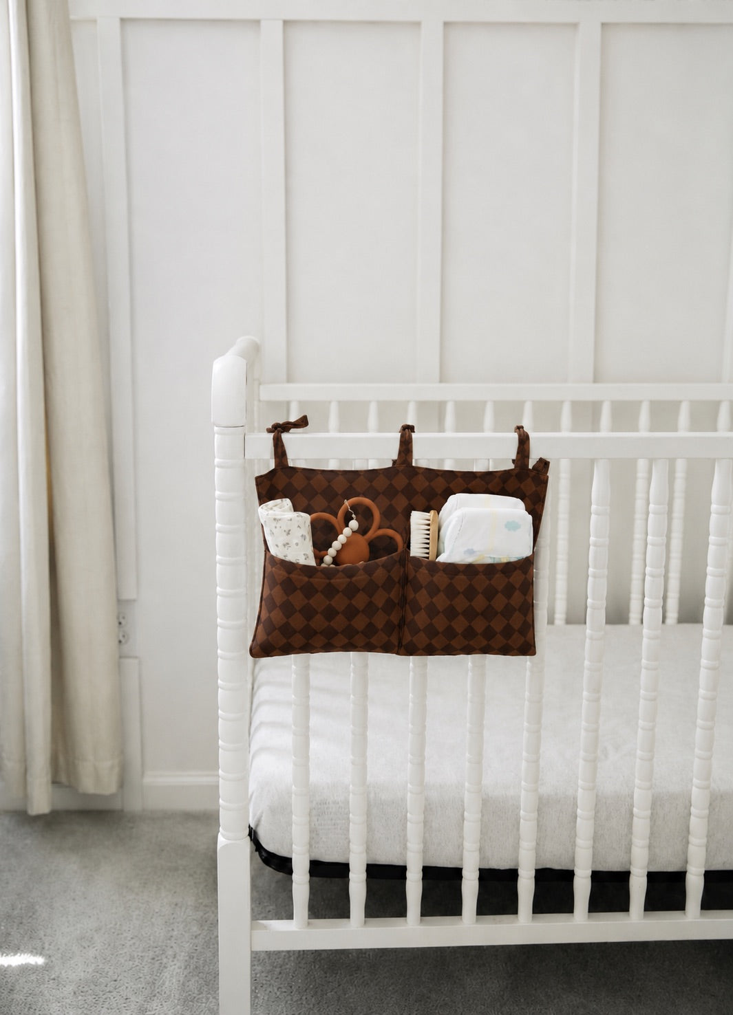 Baby Crib Diaper Caddy Storage Organizer Nursery Room