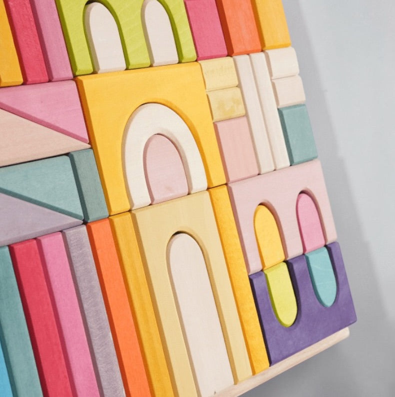 62 Pcs Stained Large Castle Building Blocks Set
