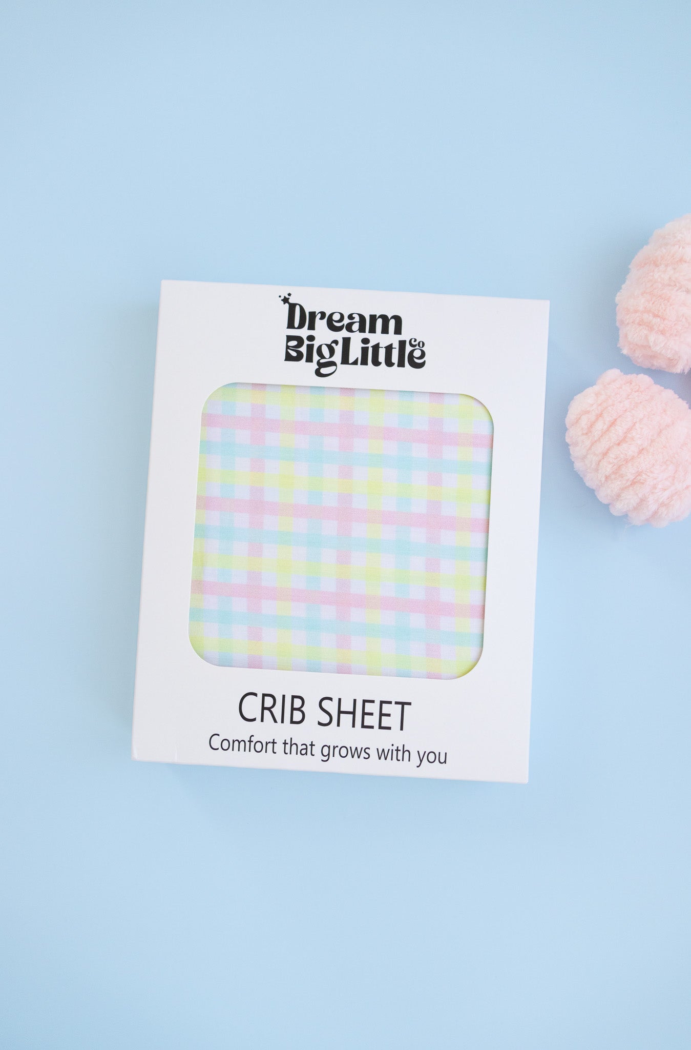 Spring Gingham Dream Crib Sheet