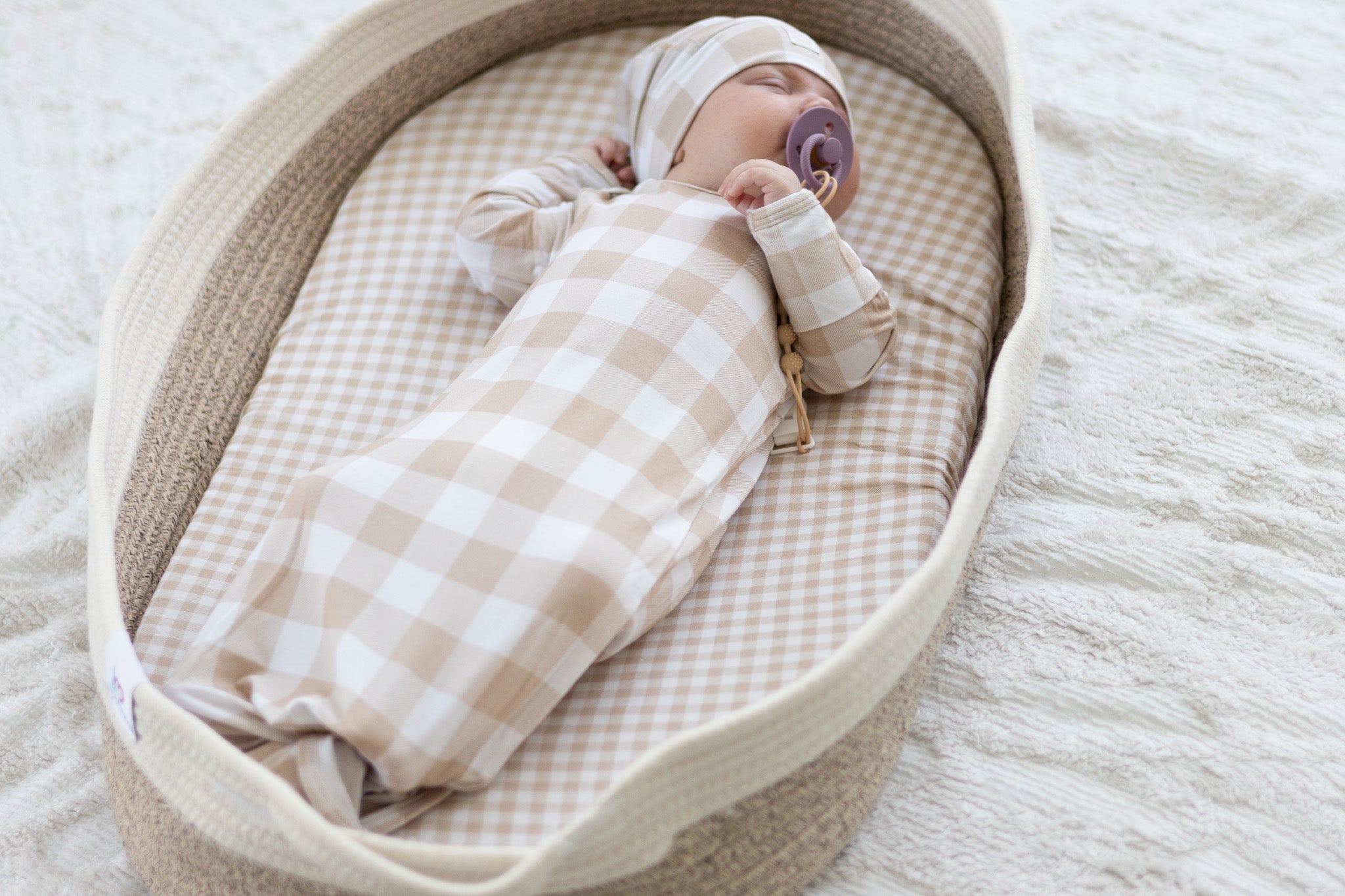 Sunday Picnic, Sand Knotted Gown Set