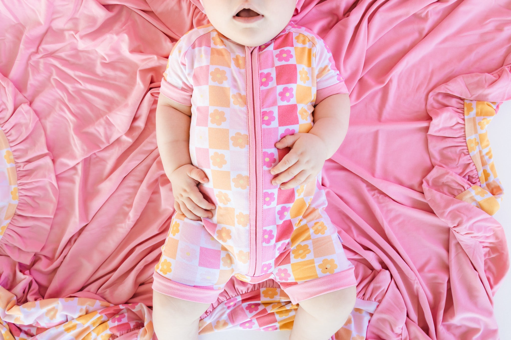 Summer Sunset Checkers Dream Shortie