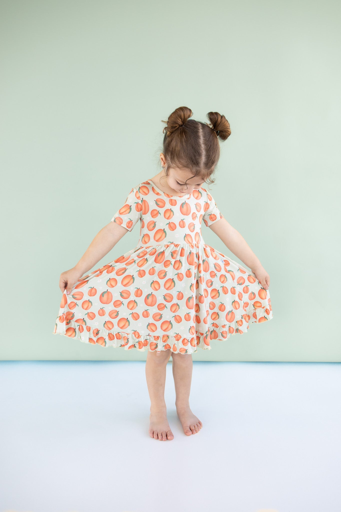 Peachy-keen Dream Ruffle Dress