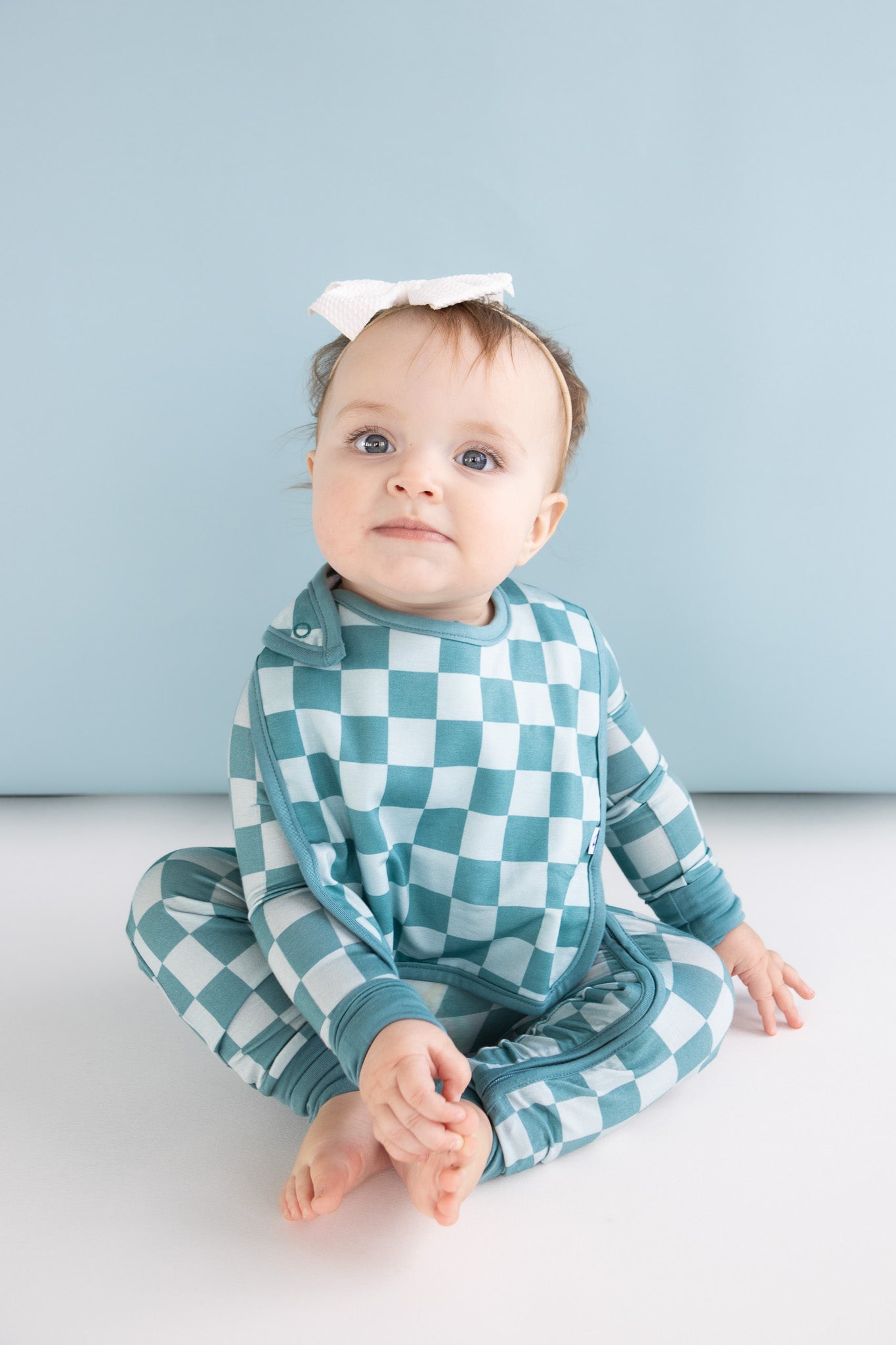 Stormy Checkers Dream Baby Bib