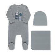 Wall Art Velour Collection Blue - Full Set