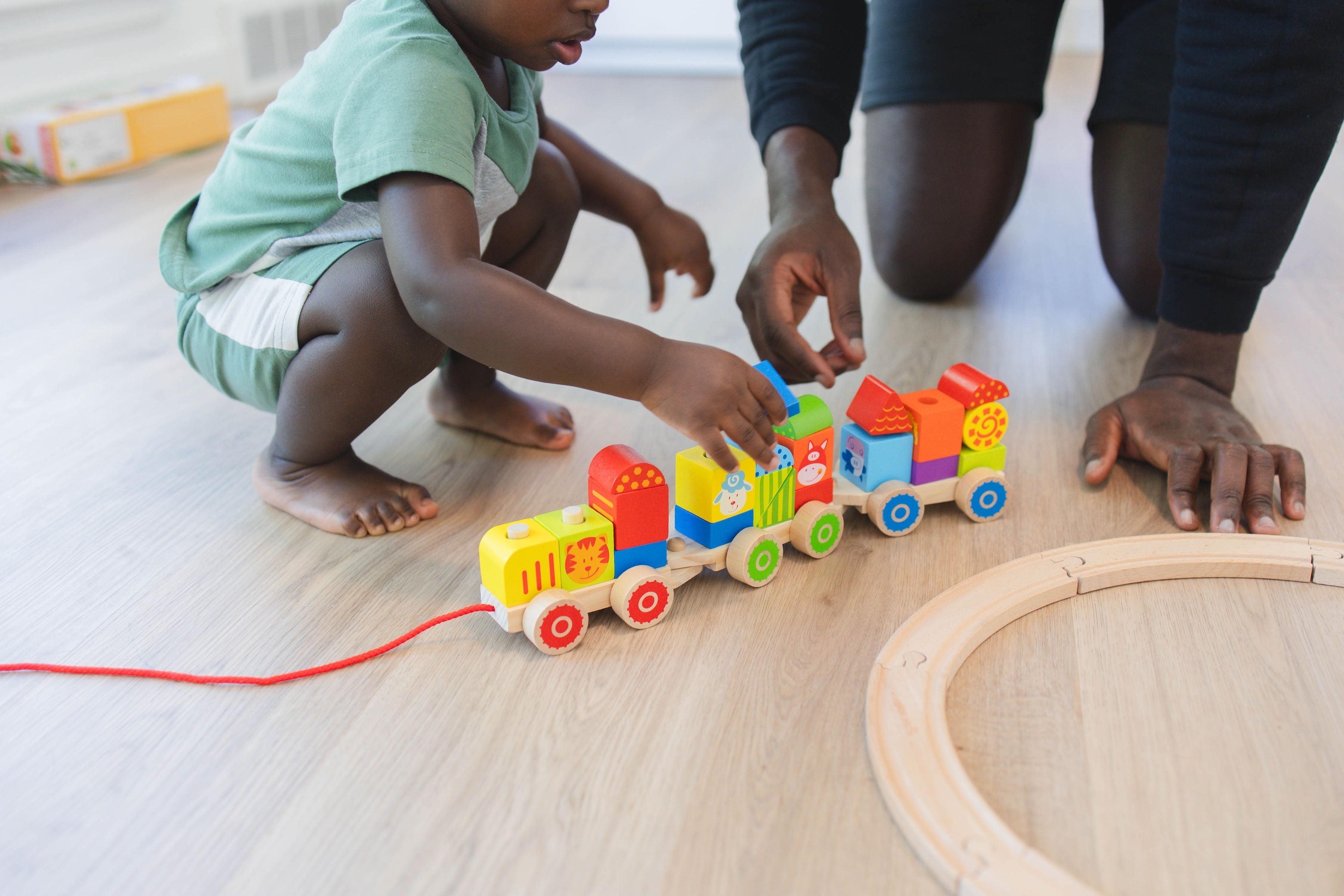 Farm Wooden Stacking Train