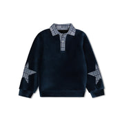 Plaid Collection Boys Sweatshirt Polo