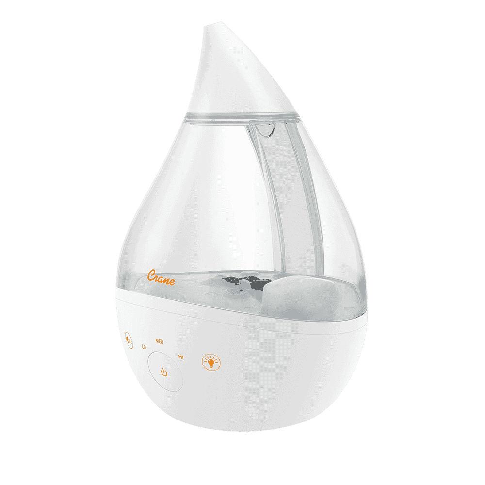 Crane 4-in-1 Top Fill Humidifier with Sound Machine &amp; Night Light (1 Gal. Tank)