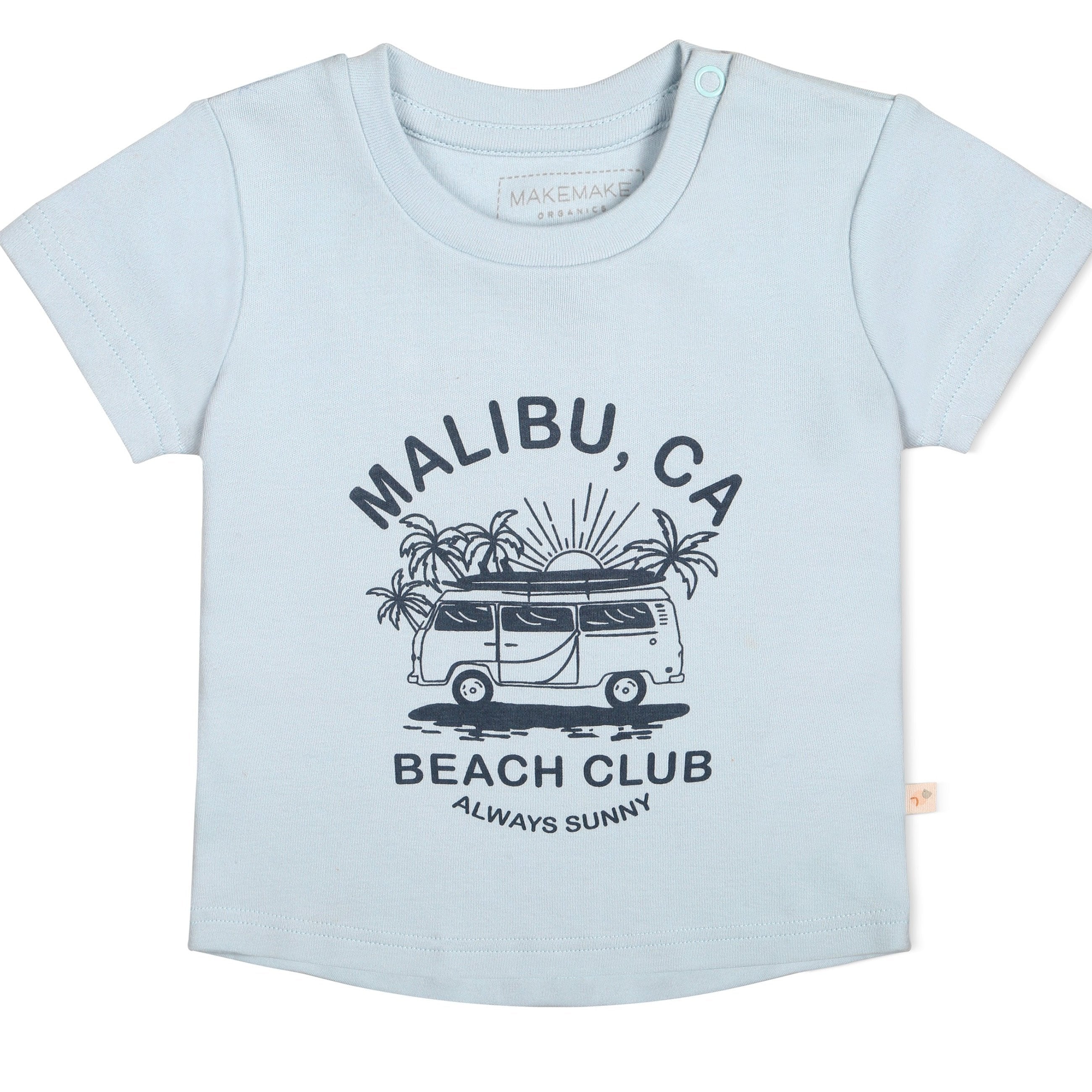 Organic Crew Neck Tee - Malibu Beach Club