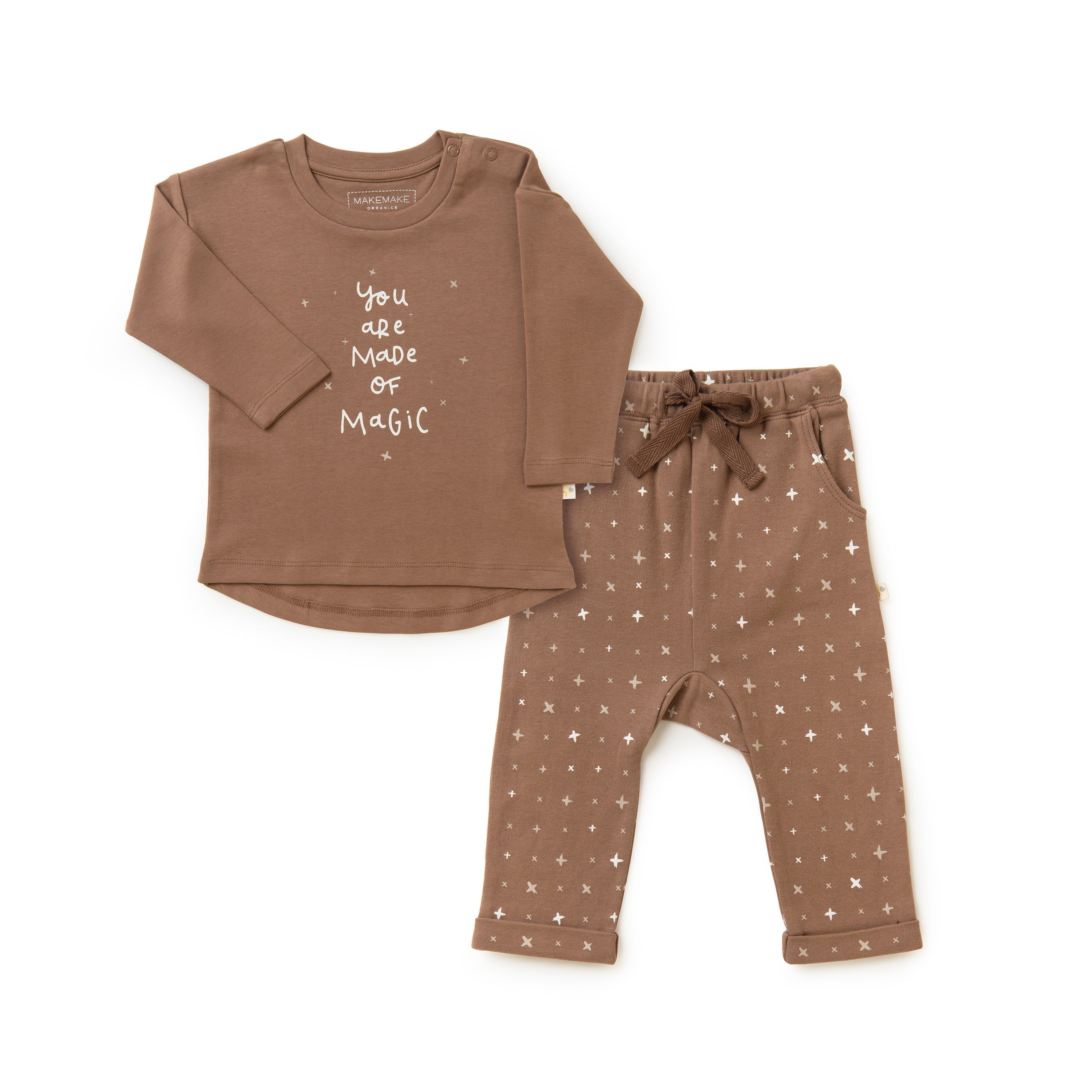 Organic Long Sleeve Tee & Pant Set - Magic