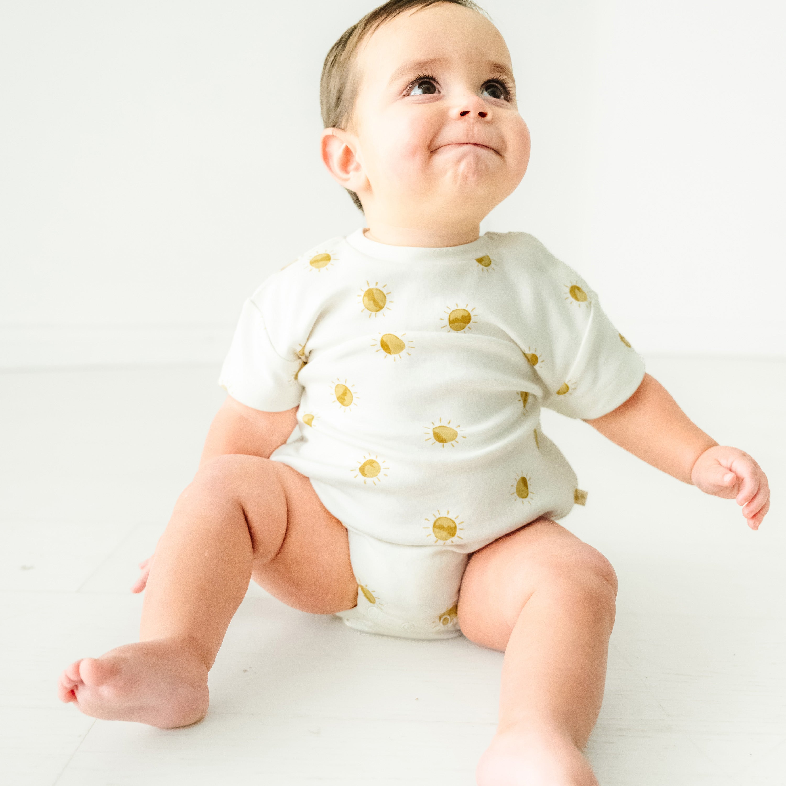 Organic Bubble Romper - Sunshine