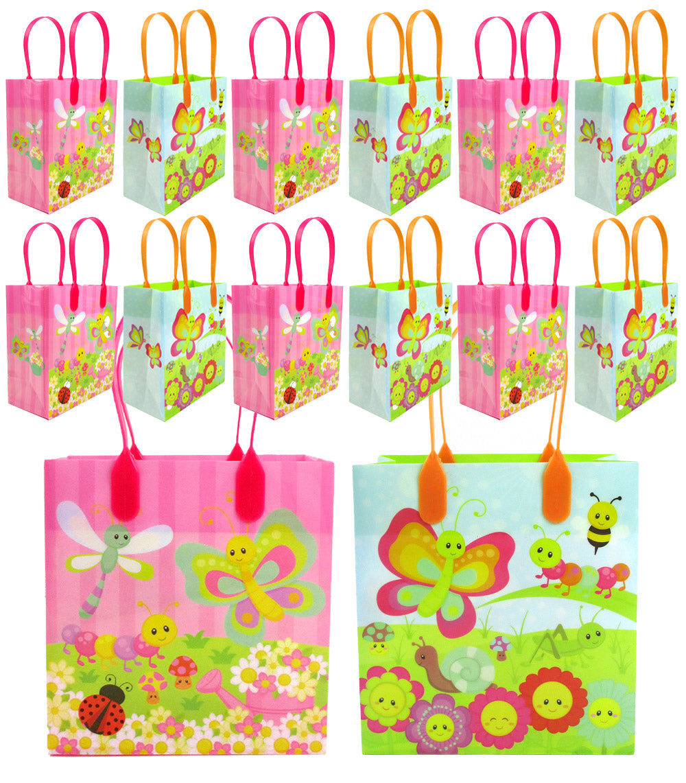 Spring Party Favor Treat Bags - Set Of 6 Or 12