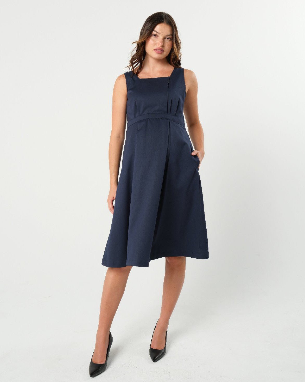 Into The Blue Maternity & Nursing Dress