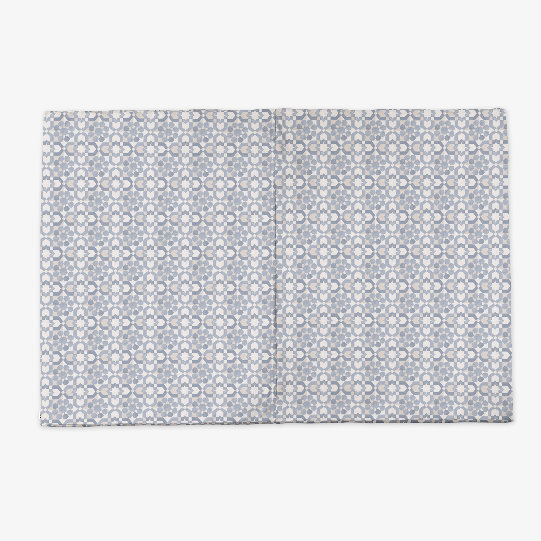 Blue Tile Vegan Leather Mat