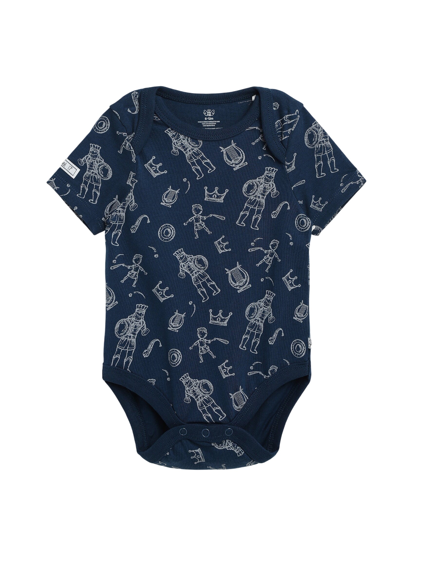David & Goliath Sailor Blue Short Sleeve Bodysuit Cotton
