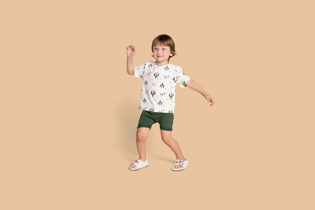 Kids Boxy T-shirt All Over Print - Off-white