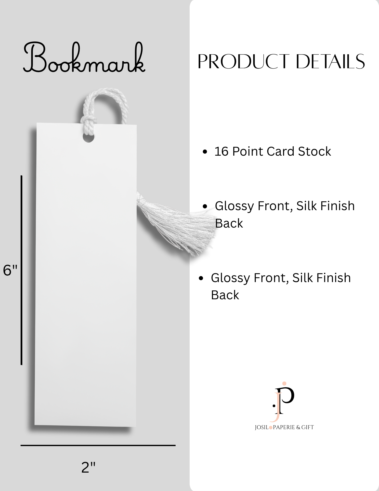 Floral Bookmark | Decorative Bookmark By Josil Paperie