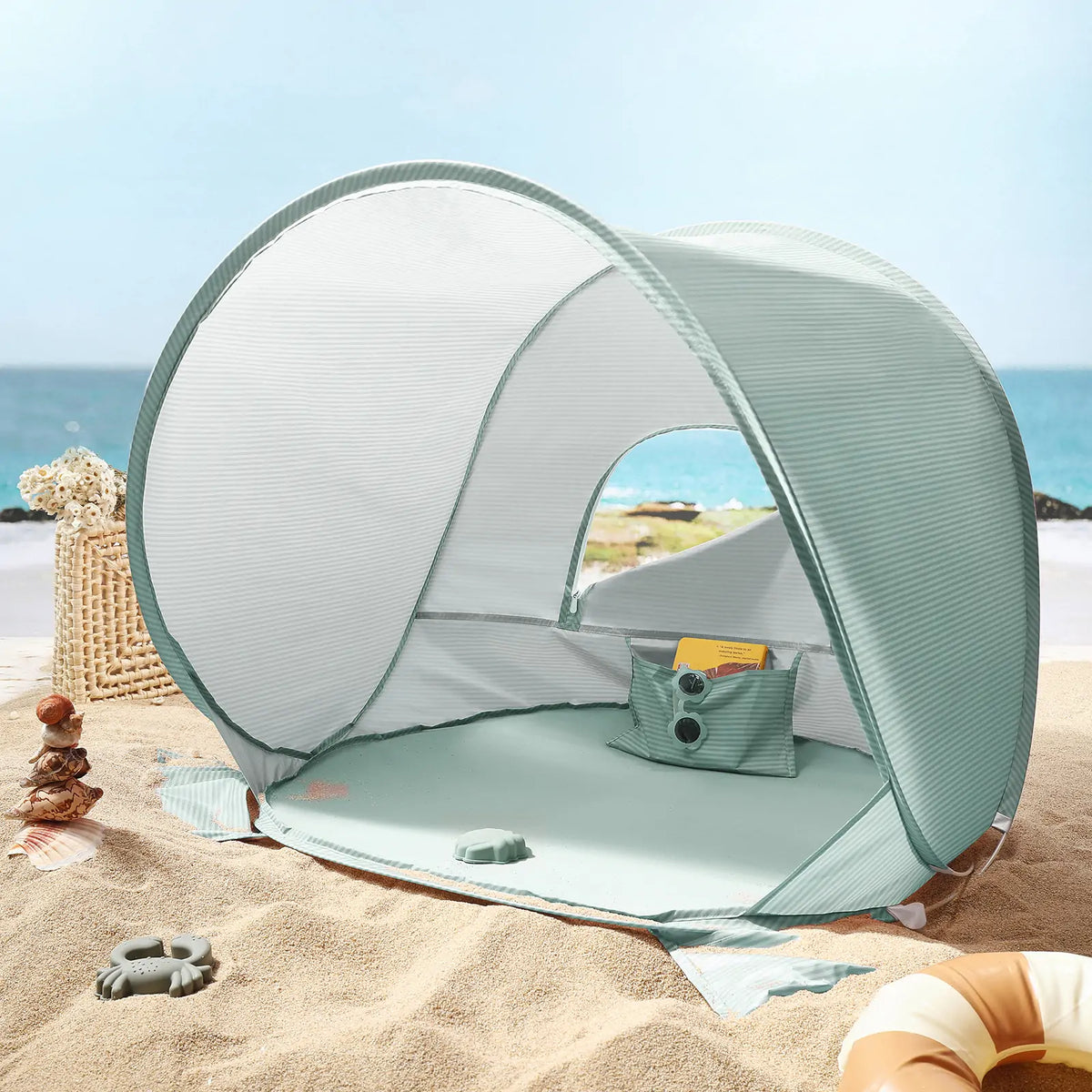 ® One-stop Beach Toy & Tent Set