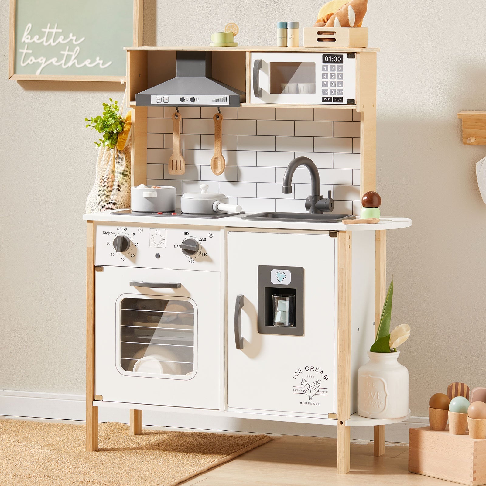 Tiny Land® Interactive Play Kitchen With Sounds & Cookware
