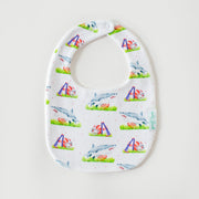 Mascot Mania In Ole Miss Organic Cotton Baby Bib