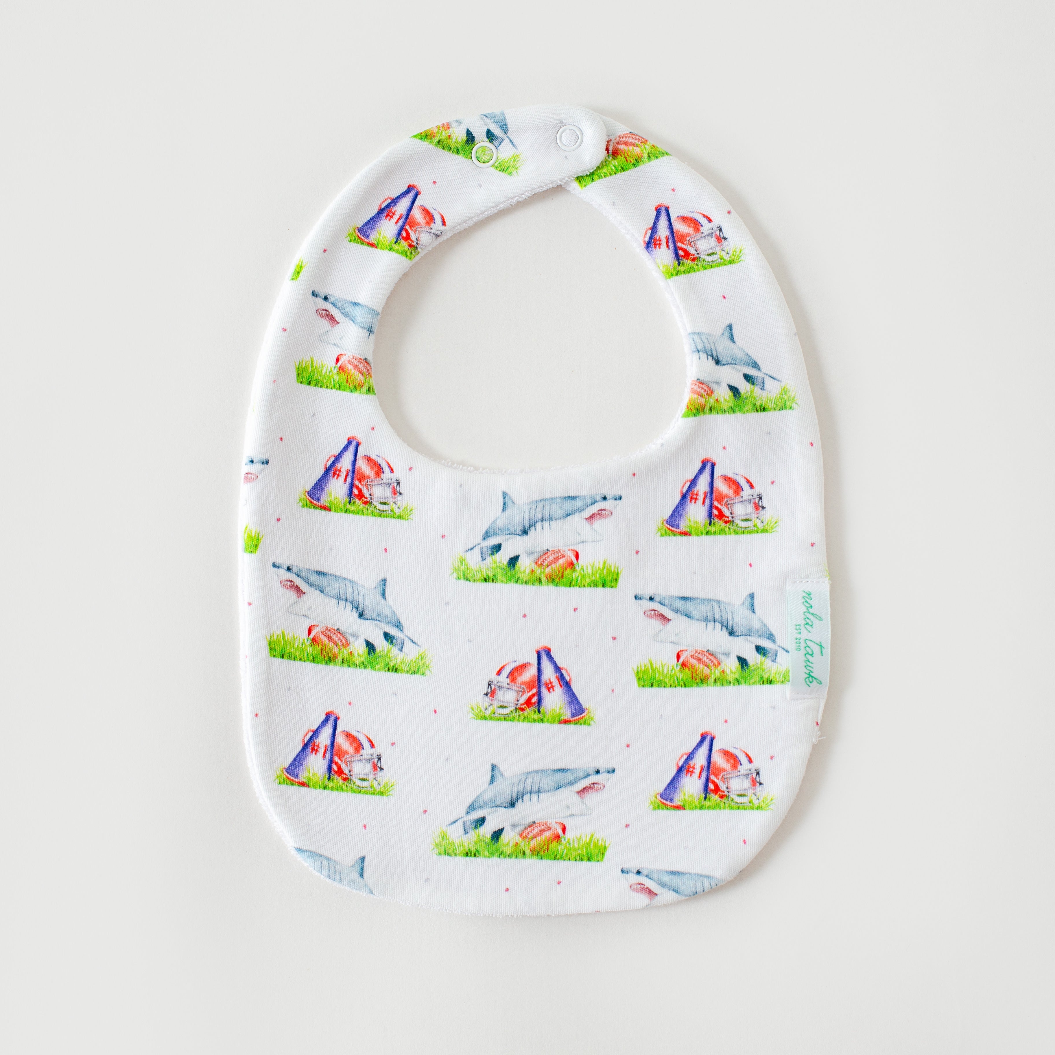 Mascot Mania In Ole Miss Organic Cotton Baby Bib