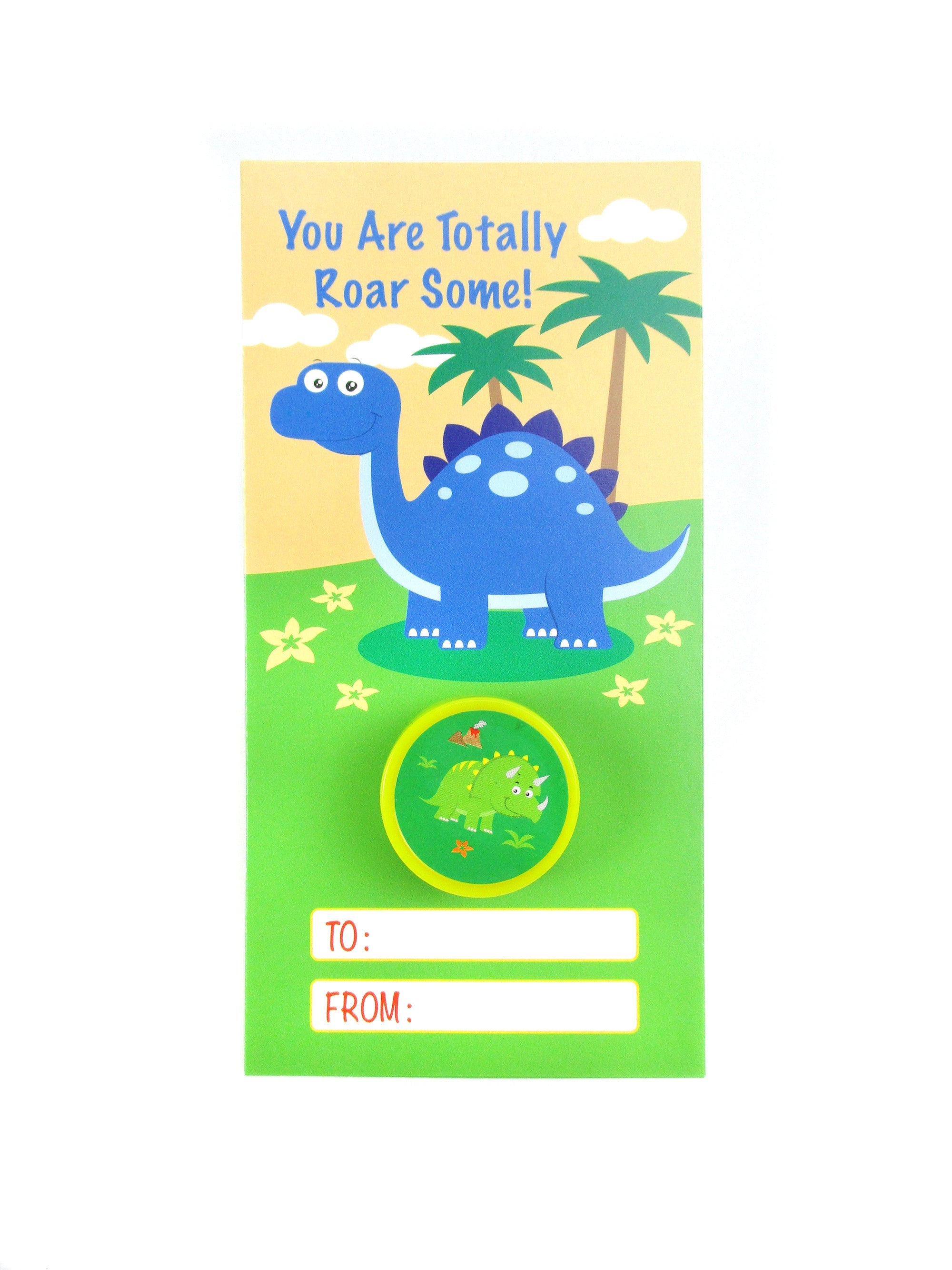 Dinosaur Valentine's Day Cards With Stampers For Classroom Exchange