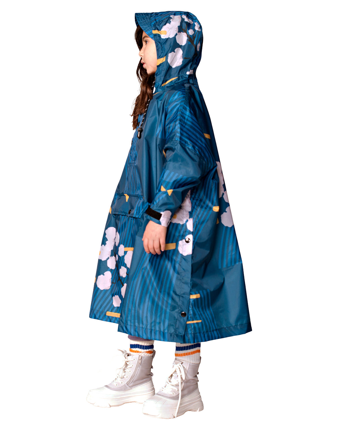 Kids Rain Poncho Japanese Blossom