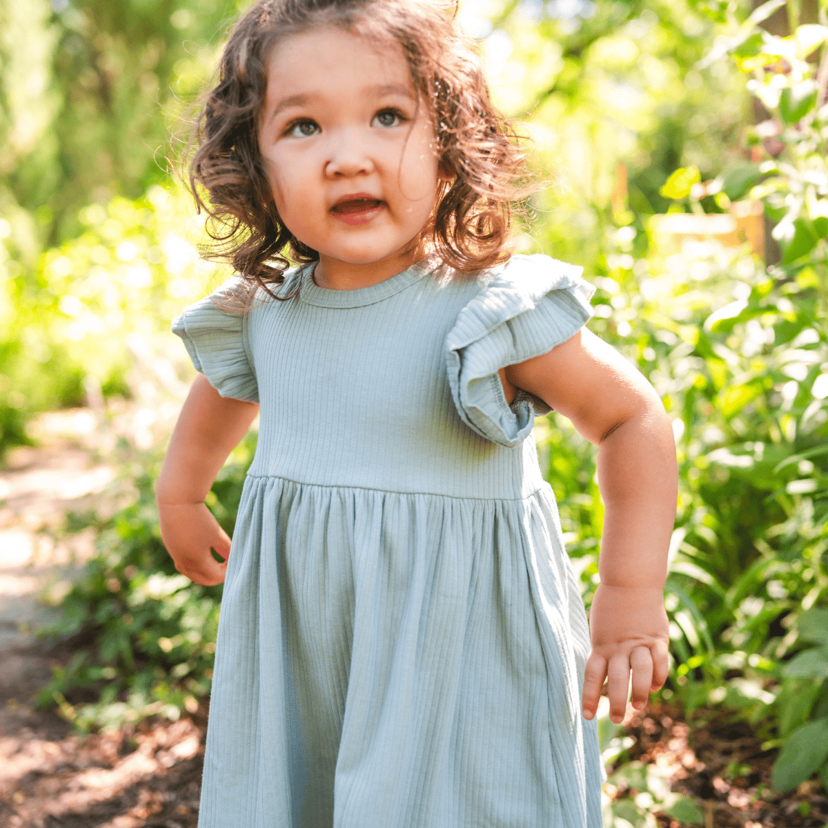 Organic Cotton Ruffle Dress