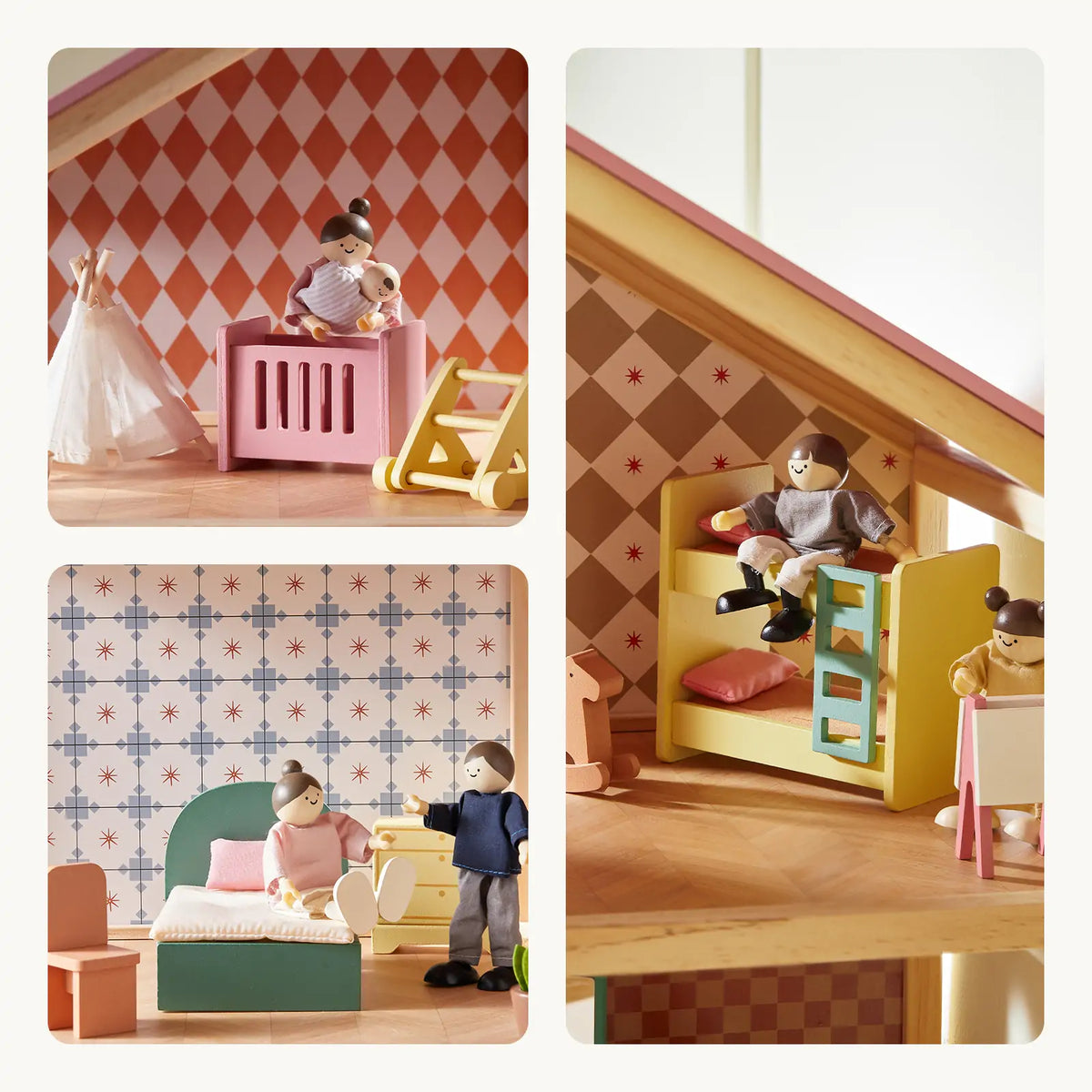 ® Sweetwood Pegasus Dollhouse & Wooden Dollhouse Dolls
