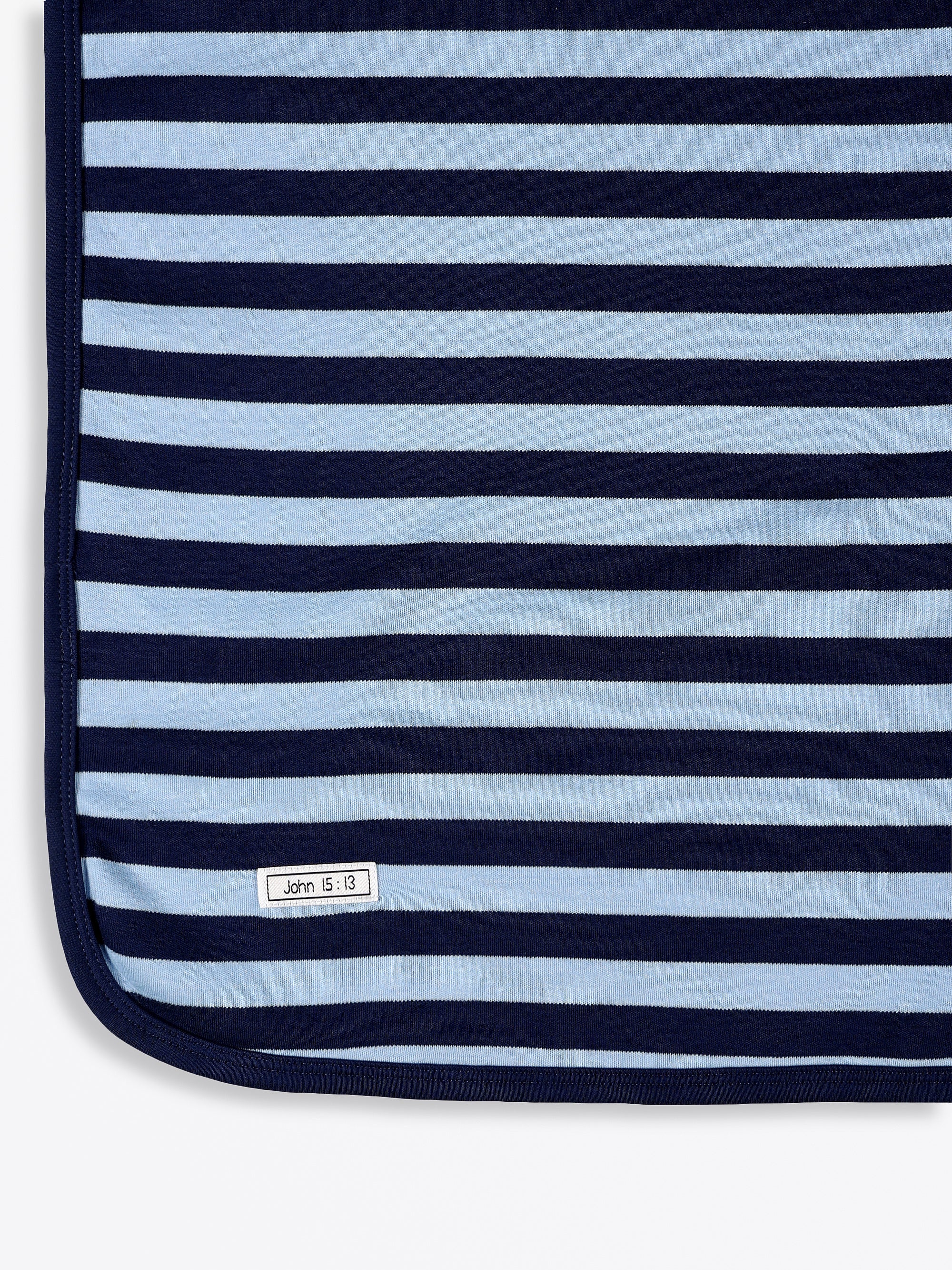 No Greater Love Blue Swaddle Cotton