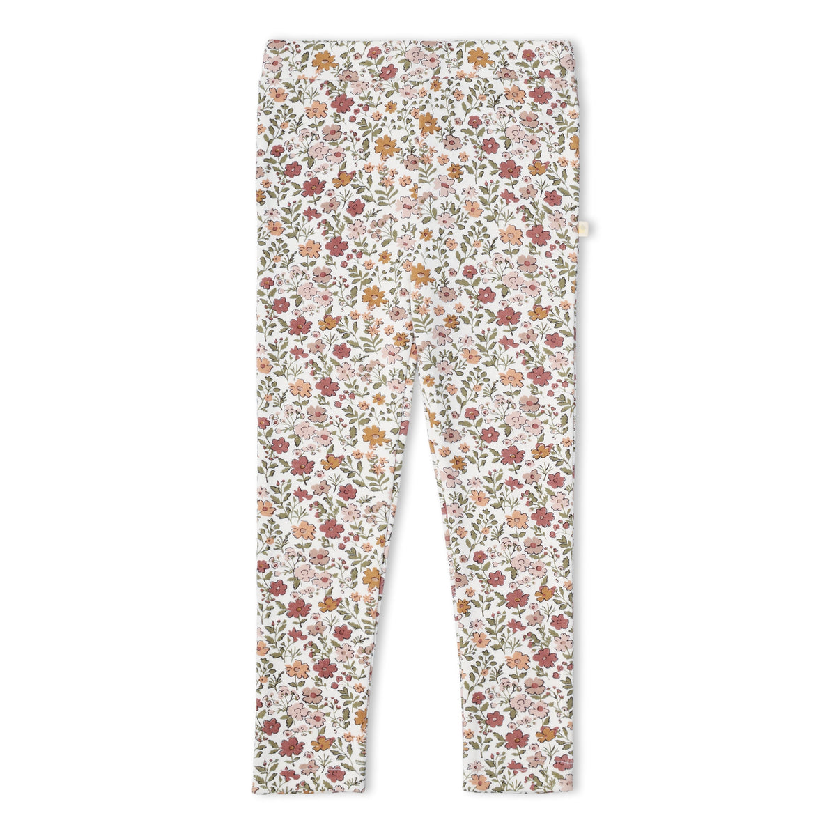 Organic Legging Set Of 2 - Woodland Sprig + Taupe
