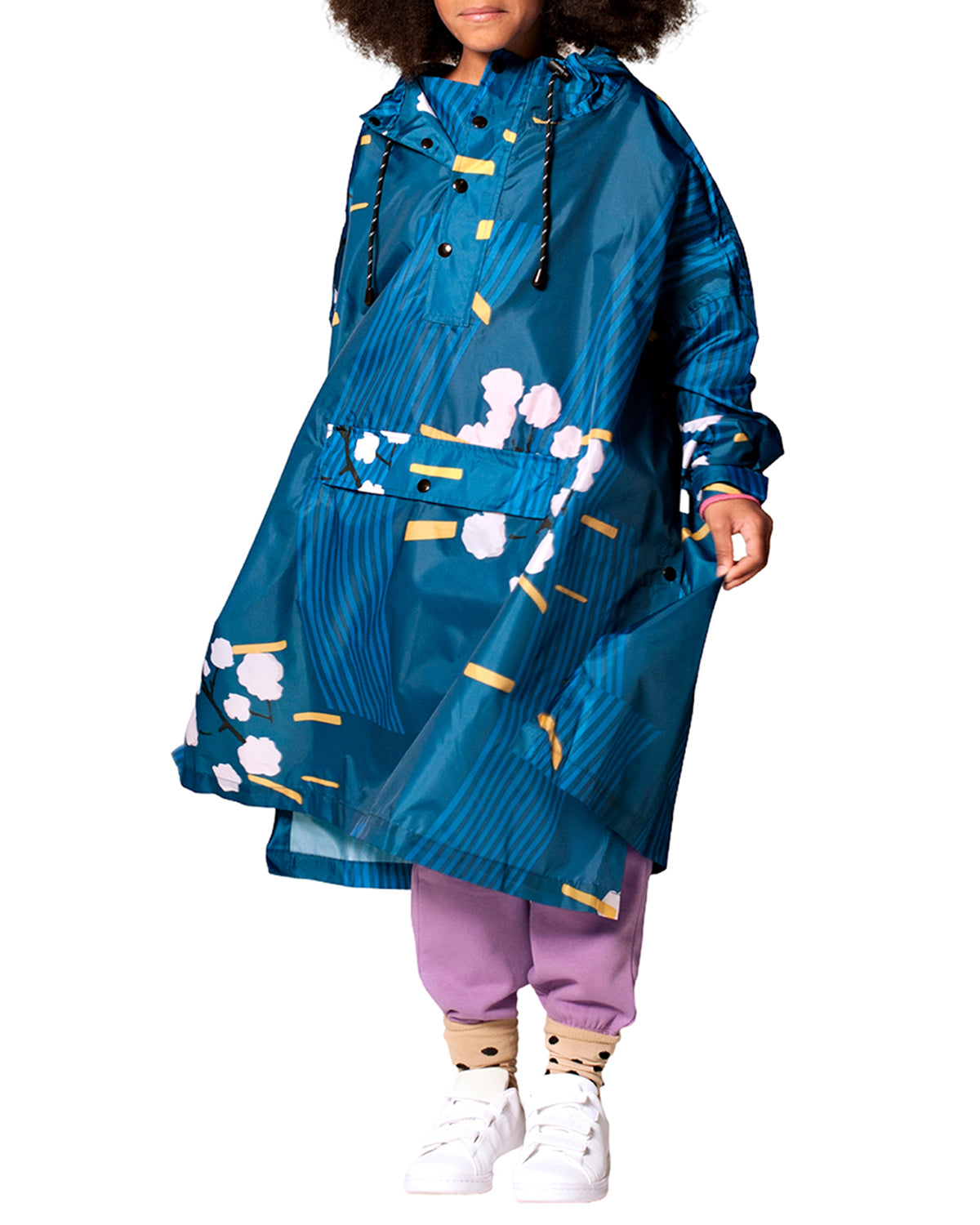 Kids Rain Poncho Japanese Blossom