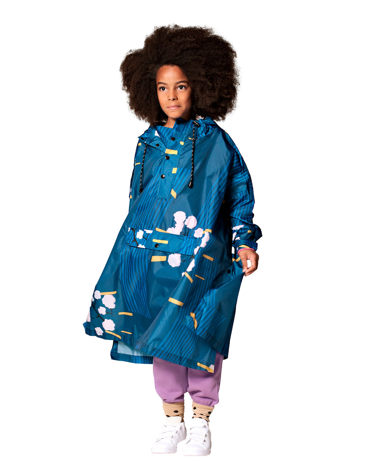 Kids Rain Poncho Japanese Blossom