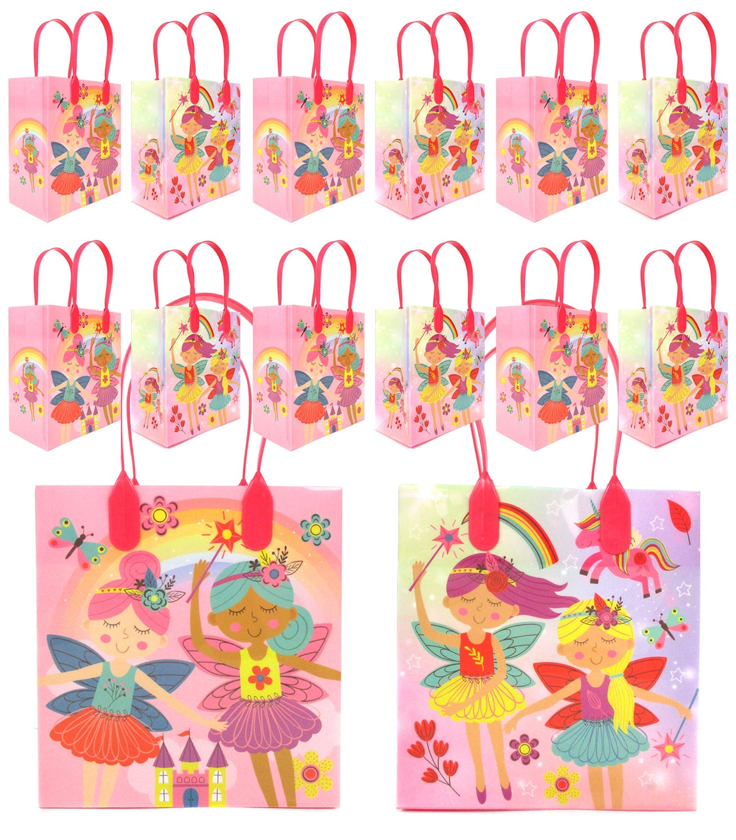 Magical Fairies Party Favor Treat Bags - Set Of 6 Or 12