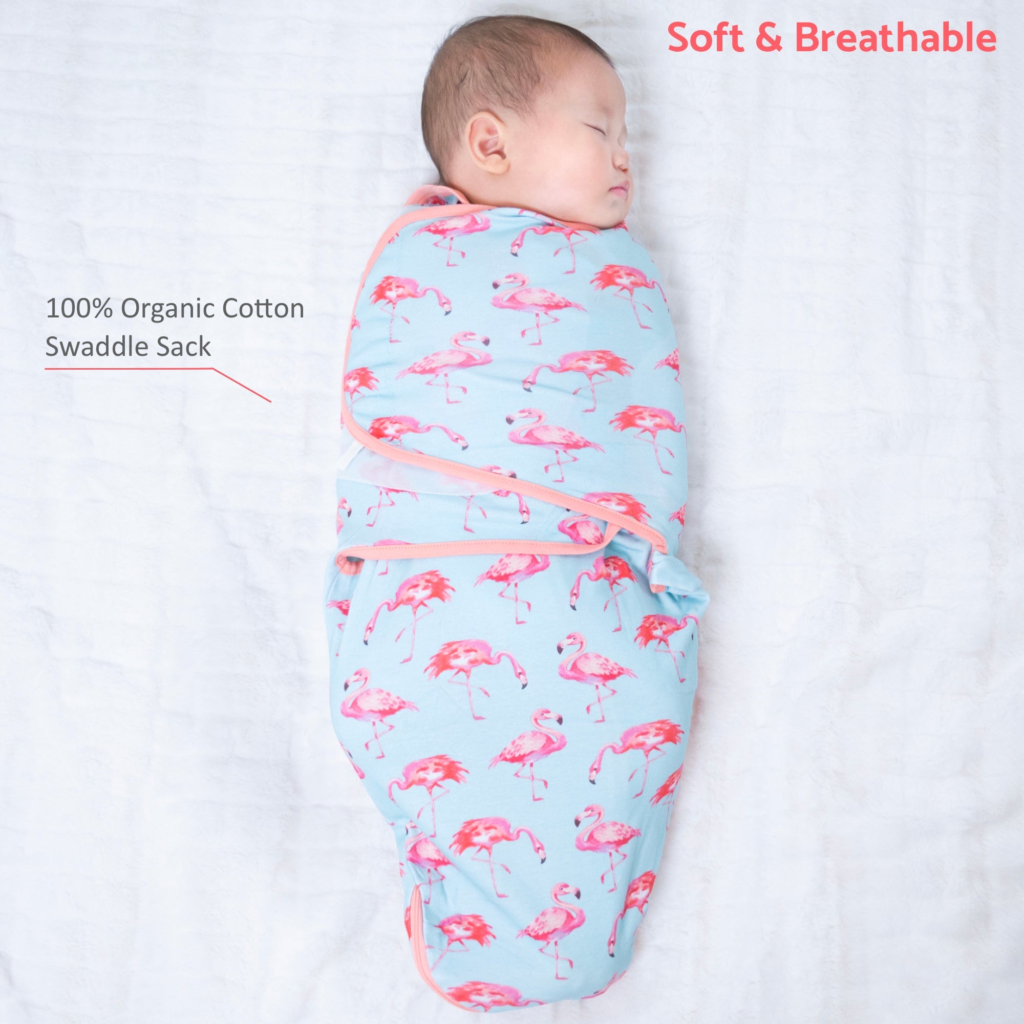 Let's Flamingle Swaddle Sack