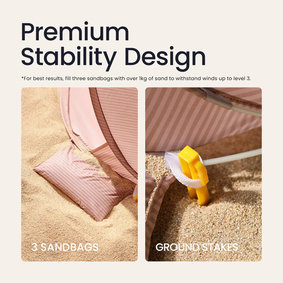 ® One-stop Beach Toy & Tent Set