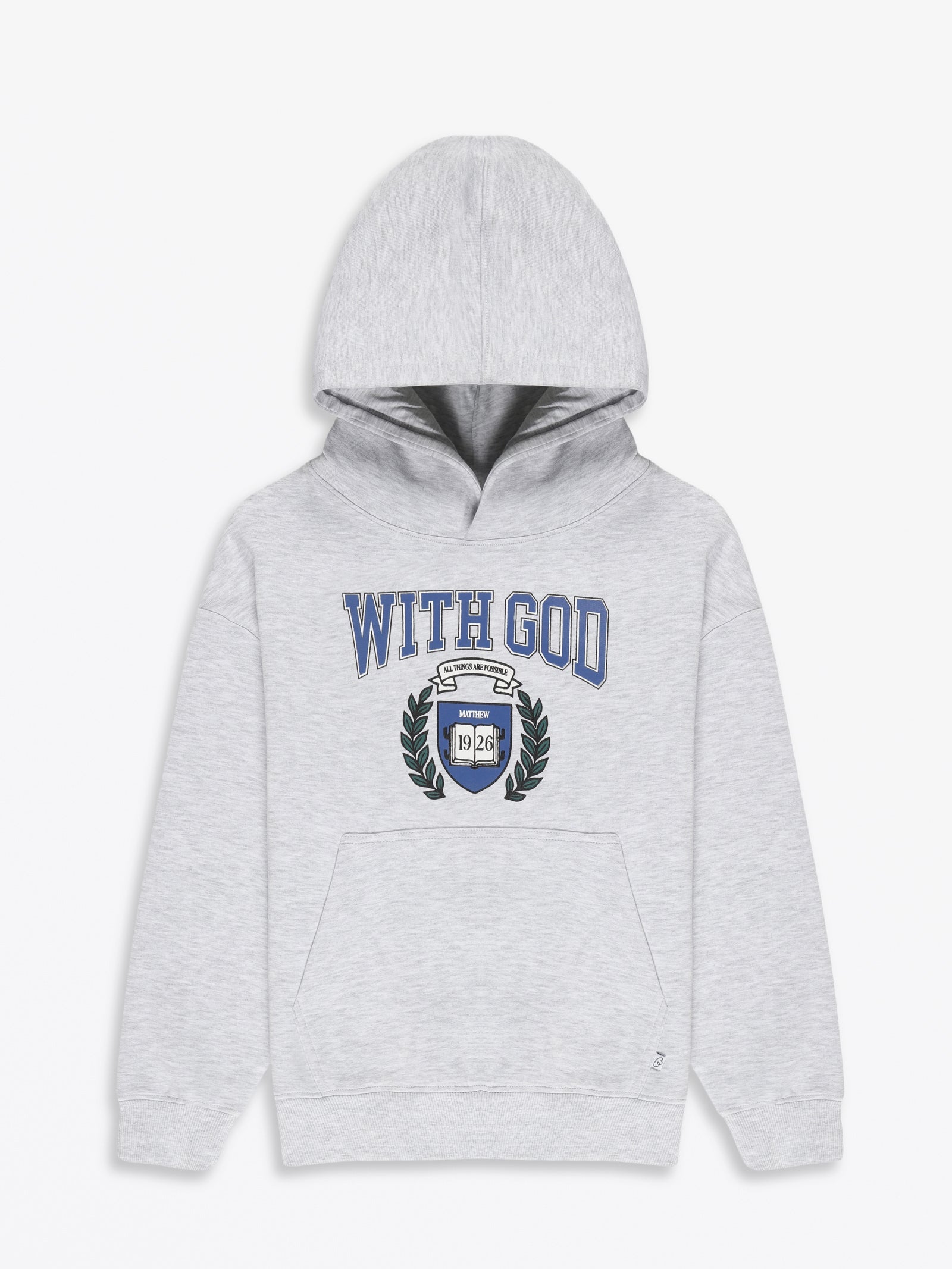 With God Cotton Fleece Hoodie