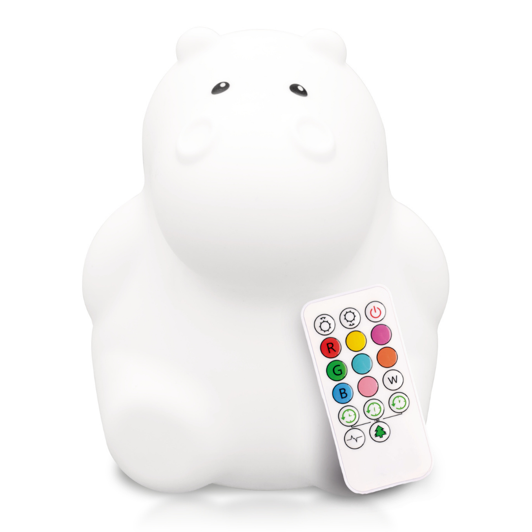 Lumipets® Honey The Hippo- Children's Touch Night Light