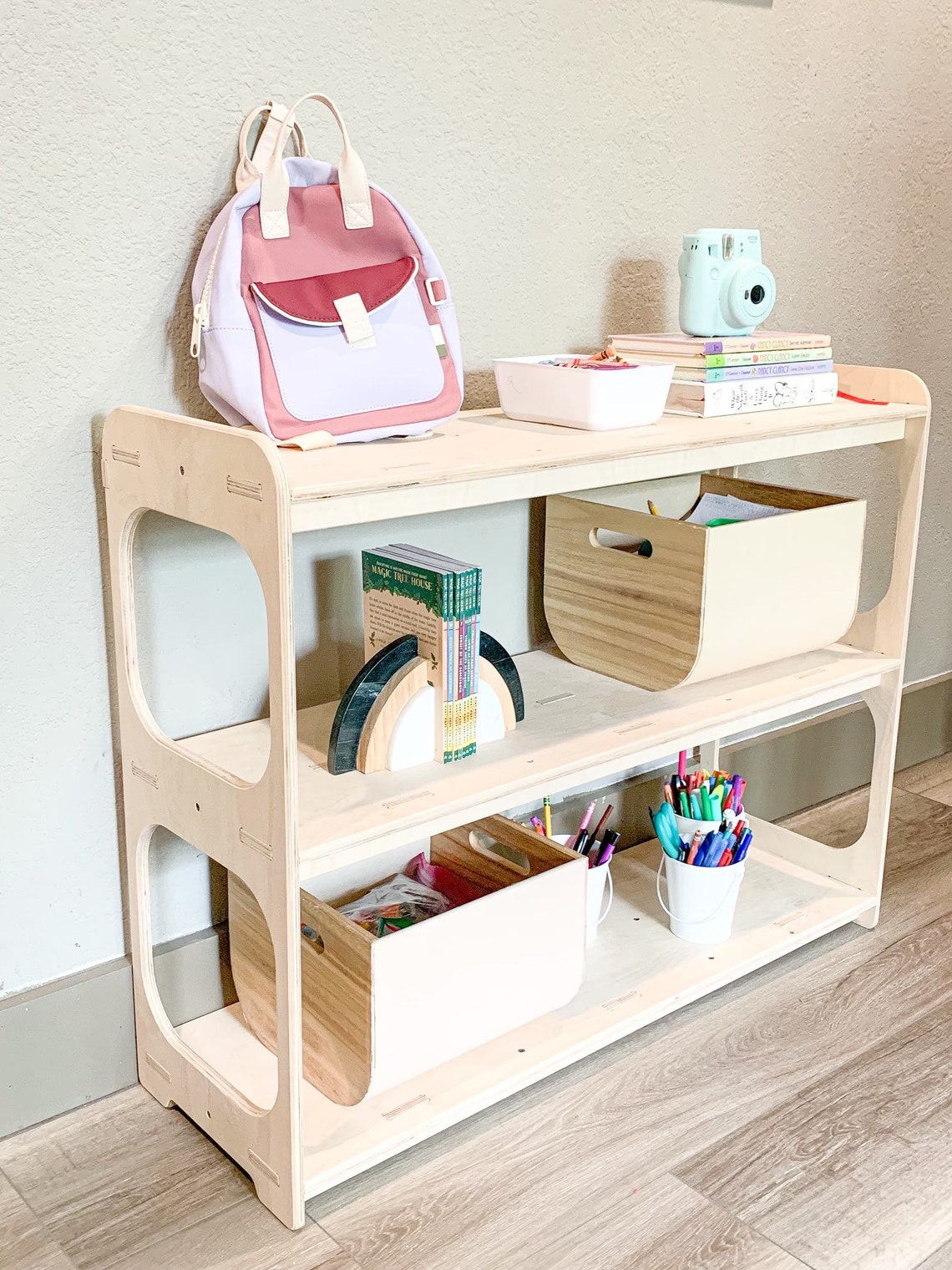 Riley- Open Sided Toy Shelf