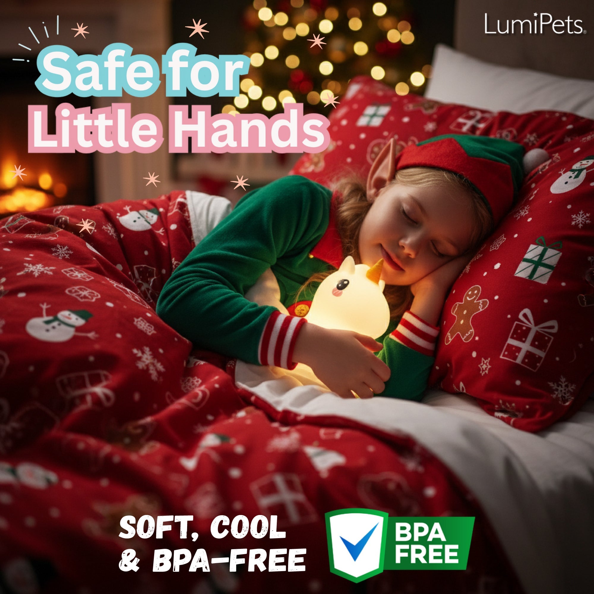 Lumipets® Unicorn - Children's Nursery Touch Night Light