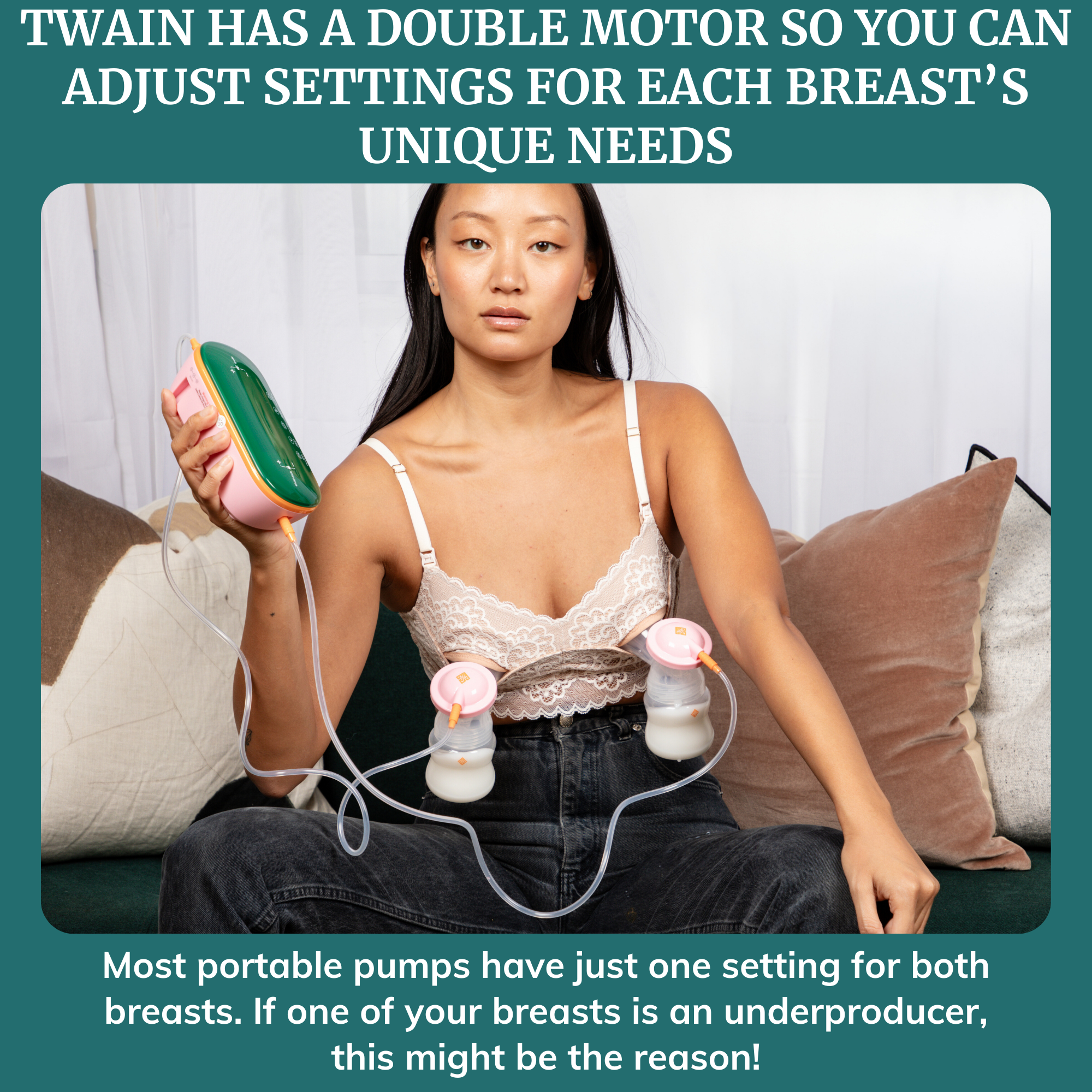 Portable Breast Pump - Twain - Dual Motor