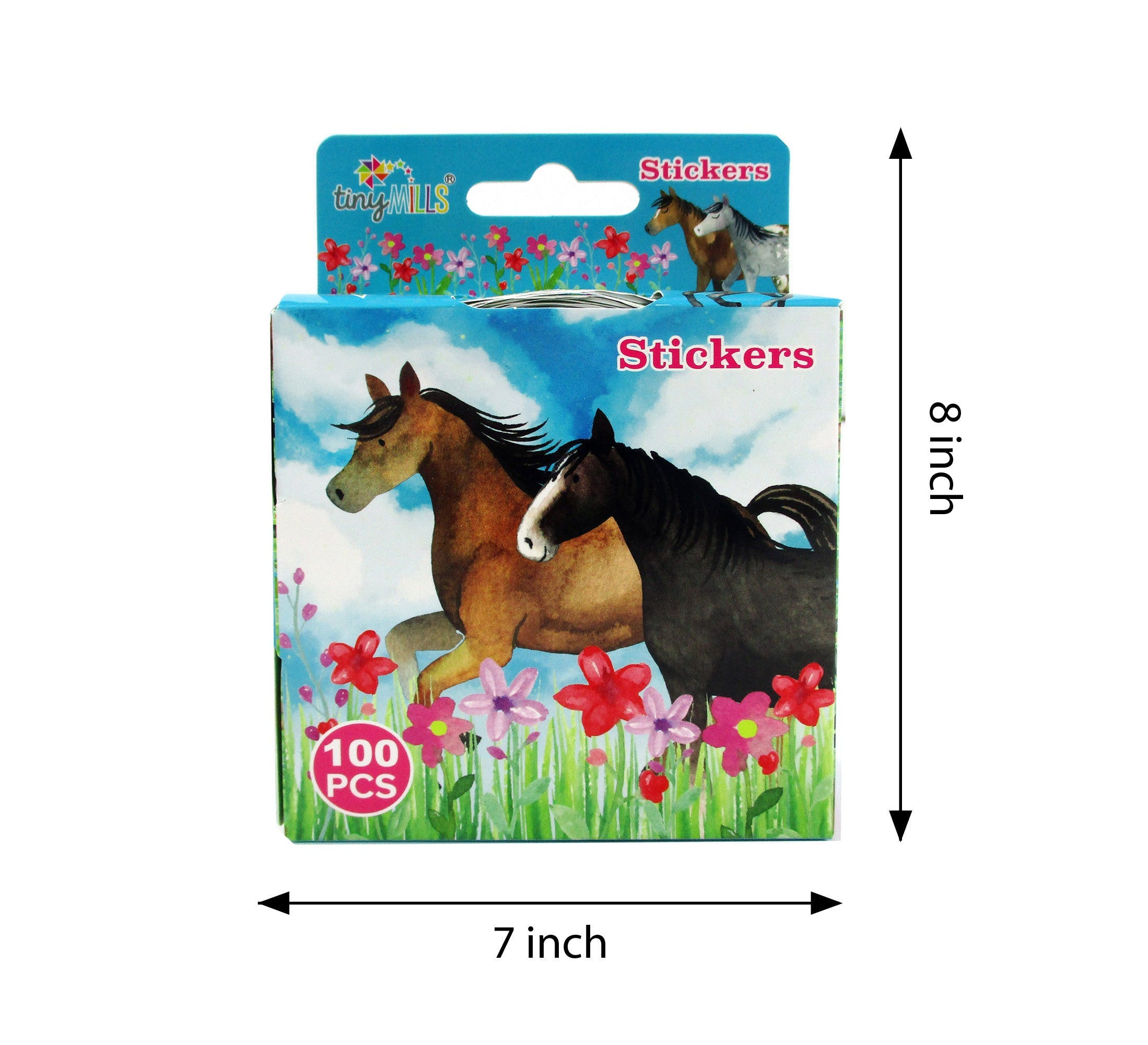 Horse Stickers 100 Stickers/dispenser, Pack Of 1, 6 Or 12 Dispensers