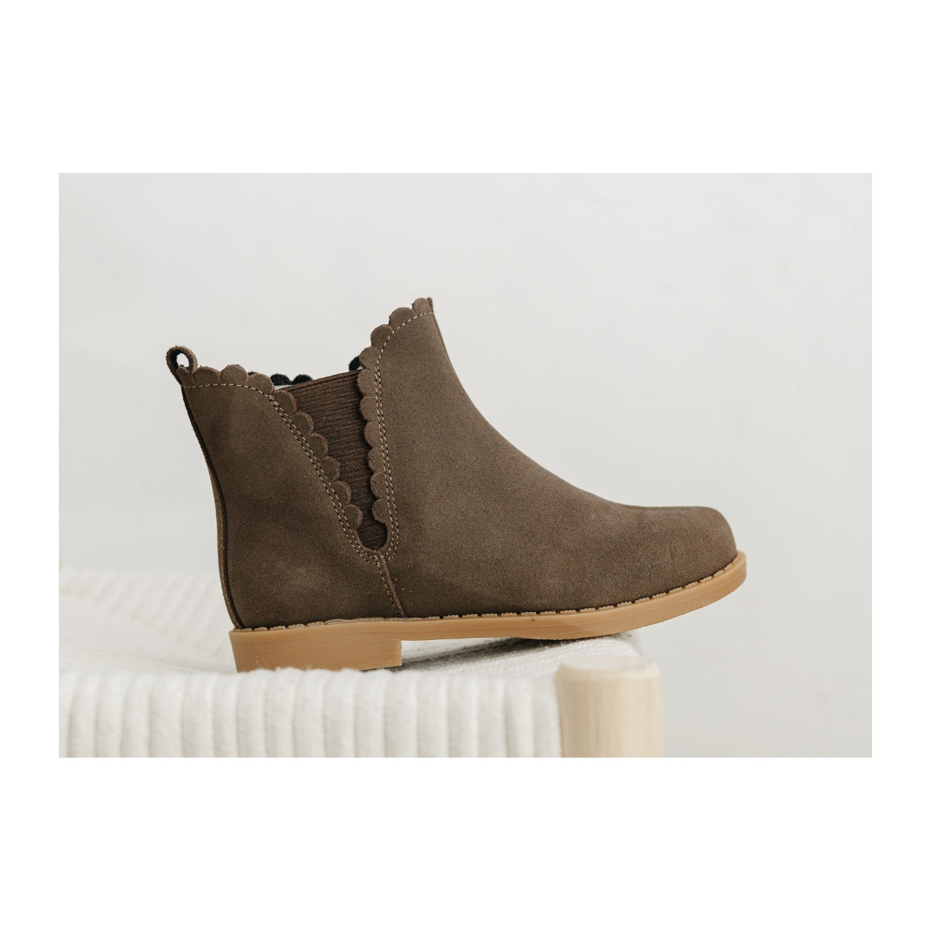 Nicola Scalloped Chelsea Boot