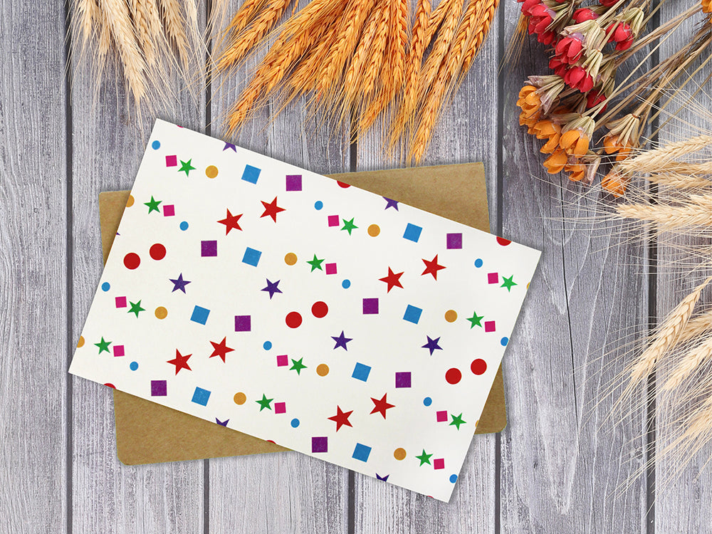 Rainbow Confetti - 36 Pack Assorted Greeting Cards For All Occasions - 6 Designs